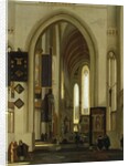 Interior of a Church with Figures, 1685 by Emanuel de Witte