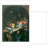 Still Life with Fish Platter by Jan Mortel