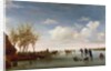 Dutch landscape with Skaters by Salomon van Ruisdael or Ruysdael
