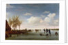 Dutch landscape with Skaters by Salomon van Ruisdael or Ruysdael