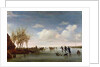 Dutch landscape with Skaters by Salomon van Ruisdael or Ruysdael