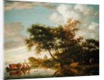 Rural River Landscape by Salomon van Ruisdael or Ruysdael