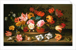 Basket of flowers, 1625 by Balthasar van der Ast