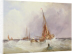 Shipping in the Solent, 19th century by George the Elder Chambers