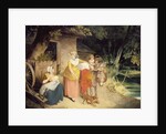 Outside the Cottage Door by Francis Wheatley