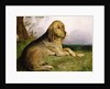 A Bloodhound in a Landscape by English School