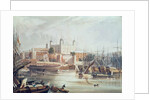 View of the Tower of London by John (after) Gendall