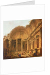 Interior of the Temple of Diana at Nimes, 1787 by Hubert Robert