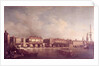 London Bridge before the Alteration in 1757 by Samuel Scott