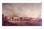London Bridge before the Alteration in 1757 by Samuel Scott