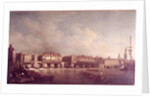 London Bridge before the Alteration in 1757 by Samuel Scott