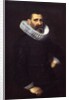 Portrait of a gentleman in a black tunic and ruff by Nicolaes Eliasz