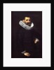 Portrait of a gentleman in a black tunic and ruff by Nicolaes Eliasz
