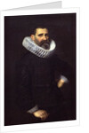 Portrait of a gentleman in a black tunic and ruff by Nicolaes Eliasz