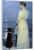 Summer Evening at Skagen, the Artist's Wife with a Dog on the Beach, 1892 by Peder Severin Kroyer