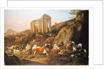 Farm animals in a Classical landscape, 1684 by Johann Heinrich Roos