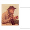 Old Man with a glass of wine by Gustave Courbet