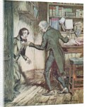 Scrooge and Bob Cratchit by Arthur Rackham