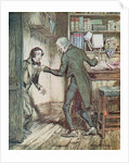 Scrooge and Bob Cratchit by Arthur Rackham