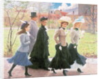 Female pupils for Confirmation by Tryggelin