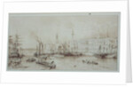 The Port of London by Thomas Allom