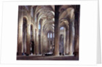 The Interior of St. Eustache, Paris, 19th century by Thomas Allom