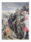 Ivanhoe by Sir Walter Scott: The death of Sir Brian de Bois-Guilbert by John Augustus Atkinson