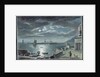 The Harbour and the Cobb, Lyme Regis, Dorset, by Moonlight by Copplestone Warre Bamfylde