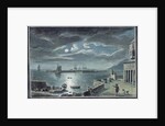 The Harbour and the Cobb, Lyme Regis, Dorset, by Moonlight by Copplestone Warre Bamfylde