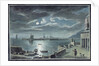 The Harbour and the Cobb, Lyme Regis, Dorset, by Moonlight by Copplestone Warre Bamfylde