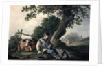 Landscape with Cow and Boy by Thomas Barker of Bath