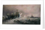 Old Breakwater, Coast of Essex by Charles Bentley