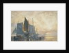 Fishing Boats at Anchor: Sunset, 19th century by William Roxby Beverly