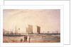 French Coast, with fishing Boats, 19th century by Richard Parkes (attr. to) Bonington