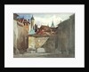 La Place du Molard, Geneva by Richard Parkes (attr. to) Bonington