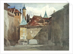 La Place du Molard, Geneva by Richard Parkes (attr. to) Bonington