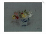 Flowers in a Blue and White Jar by Hercules Brabazon Brabazon