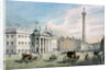 Sackville Street, Dublin, showing the Post Office and Nelson's Column by Samuel Frederick Brocas
