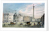 Sackville Street, Dublin, showing the Post Office and Nelson's Column by Samuel Frederick Brocas