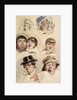 Sheet of Studies of Seven Heads by Robert William Buss