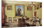 Dining room at Langton Hall, family at breakfast, c.1832-3 by Mary Ellen Best