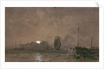 Sunderland Harbour: Moonlight, 19th century by George the Elder Chambers