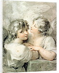 Two angels, 18th century by Giovanni Battista Cipriani