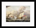 The Royal Yacht 'Mary' Exchanging Salutes, 18th century by Cornelis van de Velde
