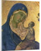 Madonna and Child with SS. Dominic and Aurea by Duccio di Buoninsegna