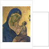 Madonna and Child with SS. Dominic and Aurea by Duccio di Buoninsegna