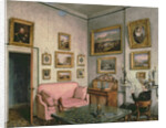 Col. Norcliffe's study at Langton Hall, c.1837 by Mary Ellen Best