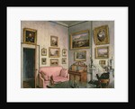Col. Norcliffe's study at Langton Hall, c.1837 by Mary Ellen Best