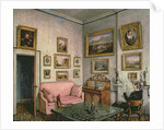 Col. Norcliffe's study at Langton Hall, c.1837 by Mary Ellen Best