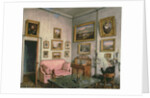 Col. Norcliffe's study at Langton Hall, c.1837 by Mary Ellen Best